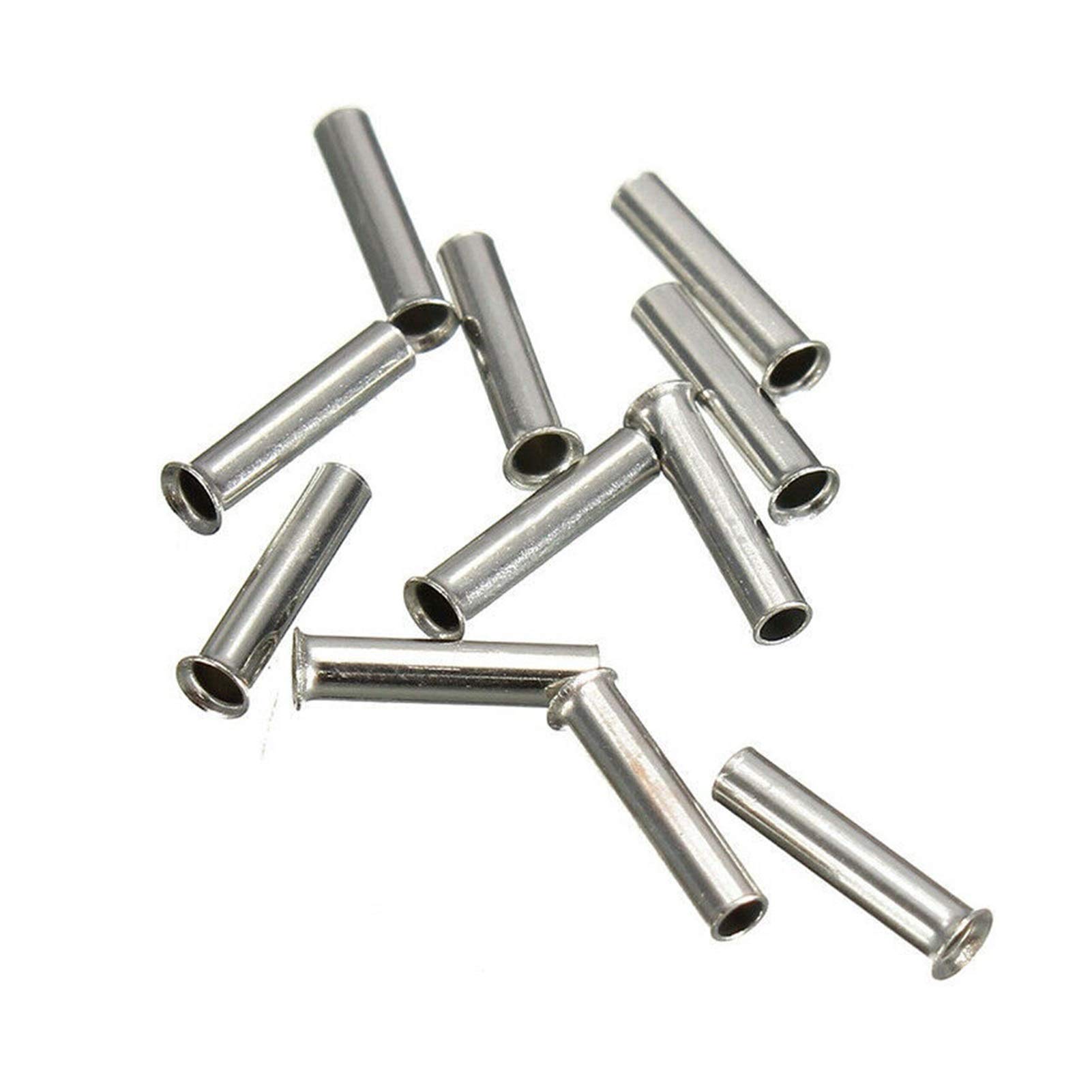 50 szt. ocynowany materiał miedziany nieizolowany zacisk 0,5 mm do 16 mm złącze zaciskowe kabla z kablem końcowym drutu tulejkowego (kolor: 1,0 mm2)