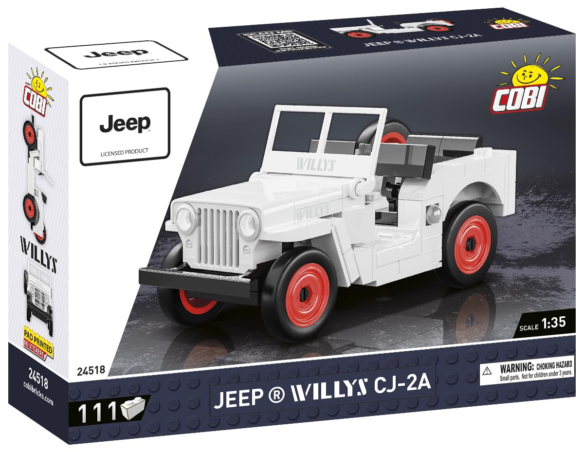 COBI Jeep Willys, Multicoloured, 10cm x 5cm