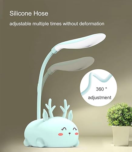 Miniatura 4 de Desniltol Lámpara LED para niños, mini lámpara de mesa para gatos, luz nocturna LED portátil, bonita lámpara de escritorio, luz de lectura
