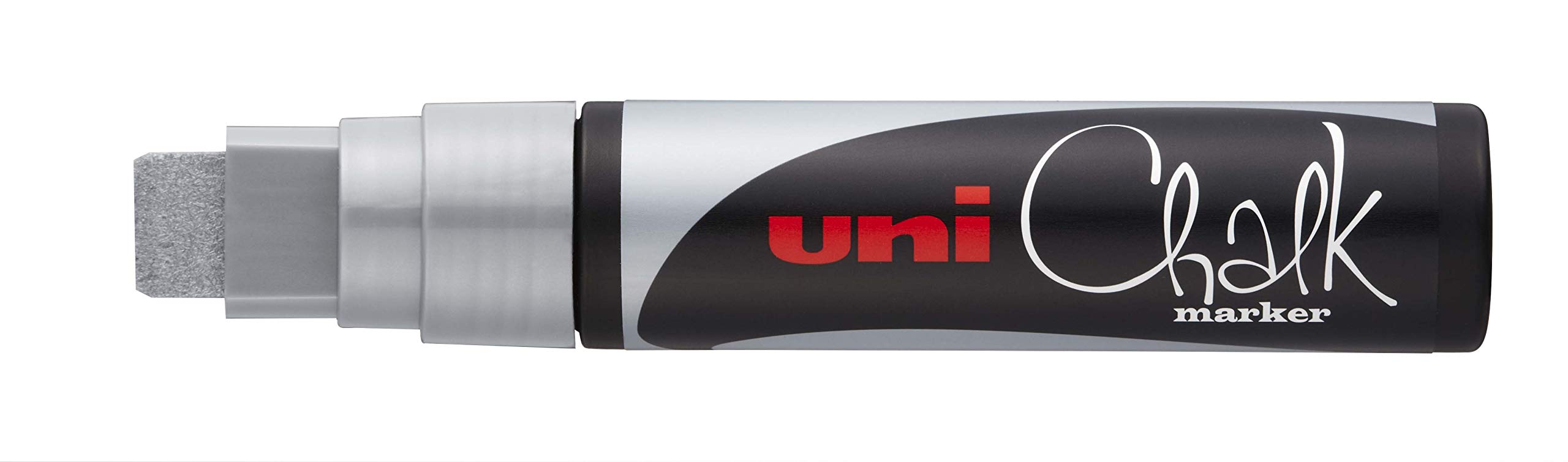 Marcador Tiza Líquida Uni Chalk Pwe-17K Plata. Caja 5 U.