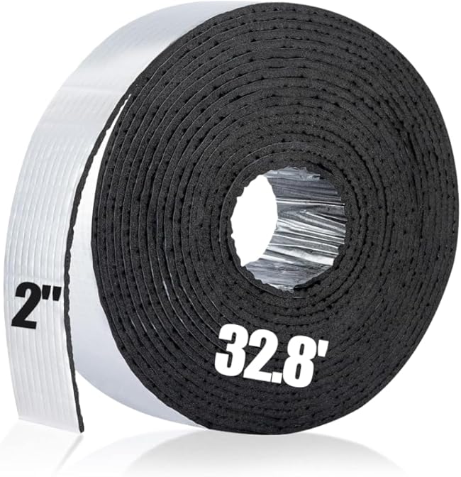 best hot water heater pipe covers that will surprise you 4 PAMASE 32.8ft Pipe Insulation Tape Wrap - Outdoor Winter Cold Hot Water Pipe Winterizing Self-Adhesive Foam with Aluminum Foil, Heat Preservation Reduce Heat Loss, 2" Wide