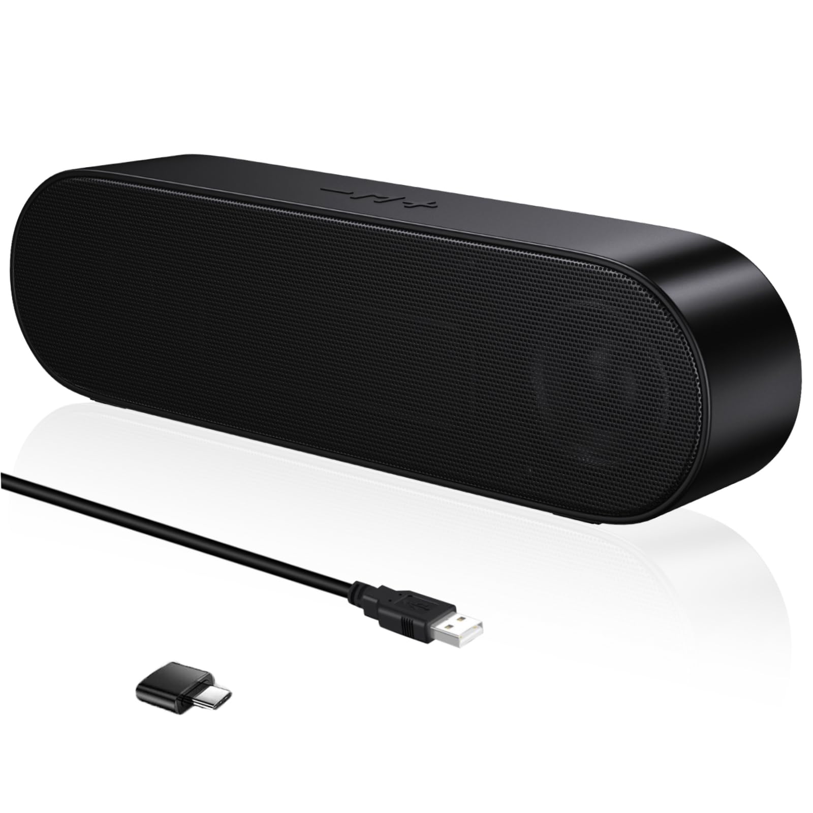 ZETIY PC Lautsprecher, USB Computer Lautsprecher mit USBEinspeisung, PC Soundbar mit USB C
