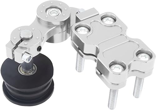 Miniatura 8 de Windance Ajustador Tensor de cadena para motocicleta Chopper ATV (Plata)