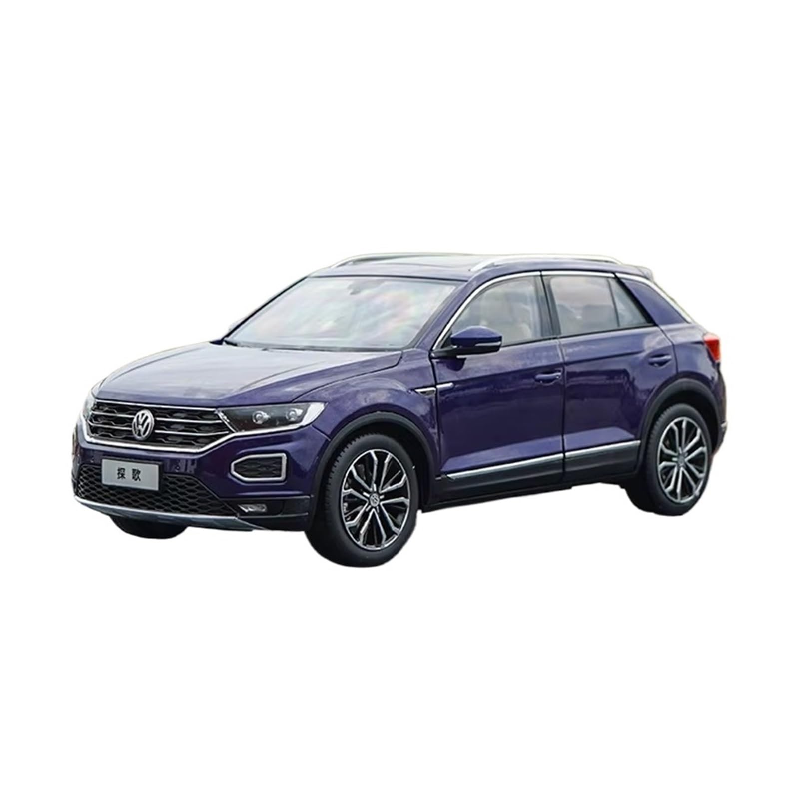 1:18 Dla T-ROC 280STI 2018 Alloy Suv Miejski Pojazd Terenowy Model Kolekcjonerska Zabawka Prezent Pamiątka Statyczny Wyświetlacz(Blu,With box)