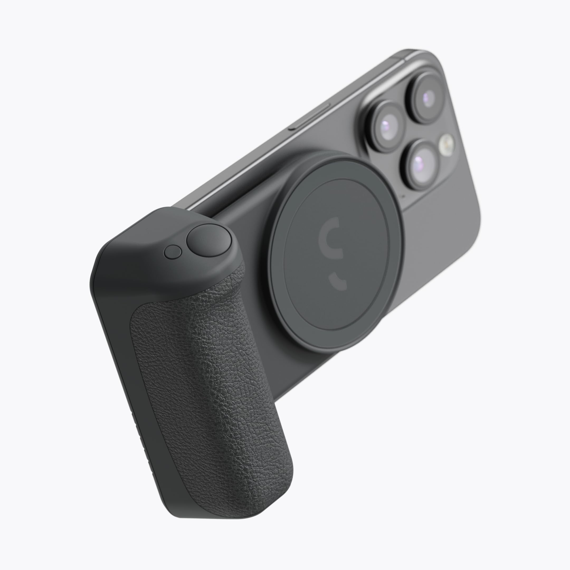 ShiftCam SnapGrip Essential - Impugnatura magnetica per fotocamera con pulsante di scatto wireless e dock da tavolo, compatibile con iPhone e Android, colore: mezzanotte