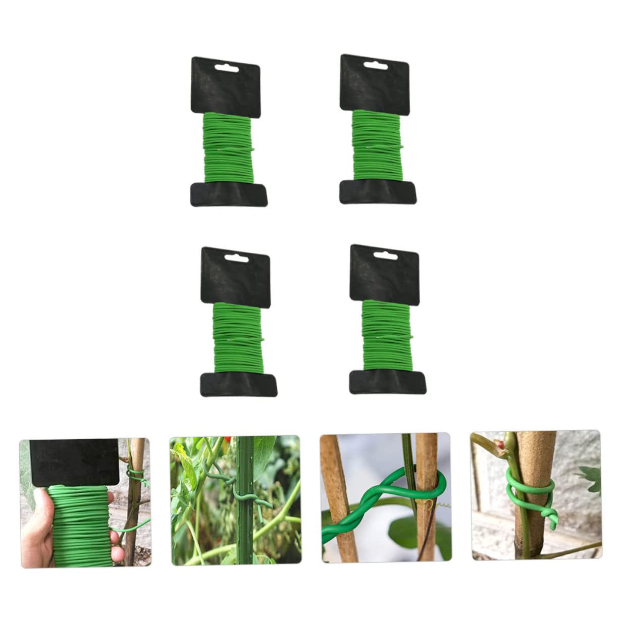 Abaodam Gartenbindeband Flexible Pflanzenbinder Für Tomaten Und Rosen Robuste Langlebige Drahtbinder Aus Verzinktem Unterstützung Für Blumen Und Gemüse Praktisches Zubehör Für Garten
