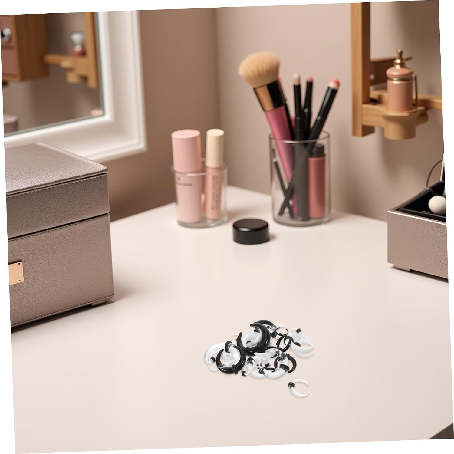 Septum Tapers for Men Women 27pcs Acrylic C Shape Expander Rings