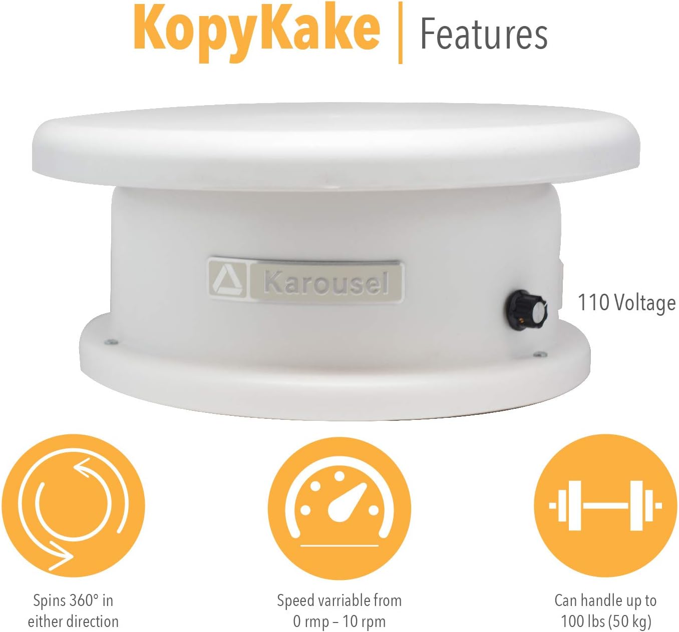 Variable Speed Karousel Turntable