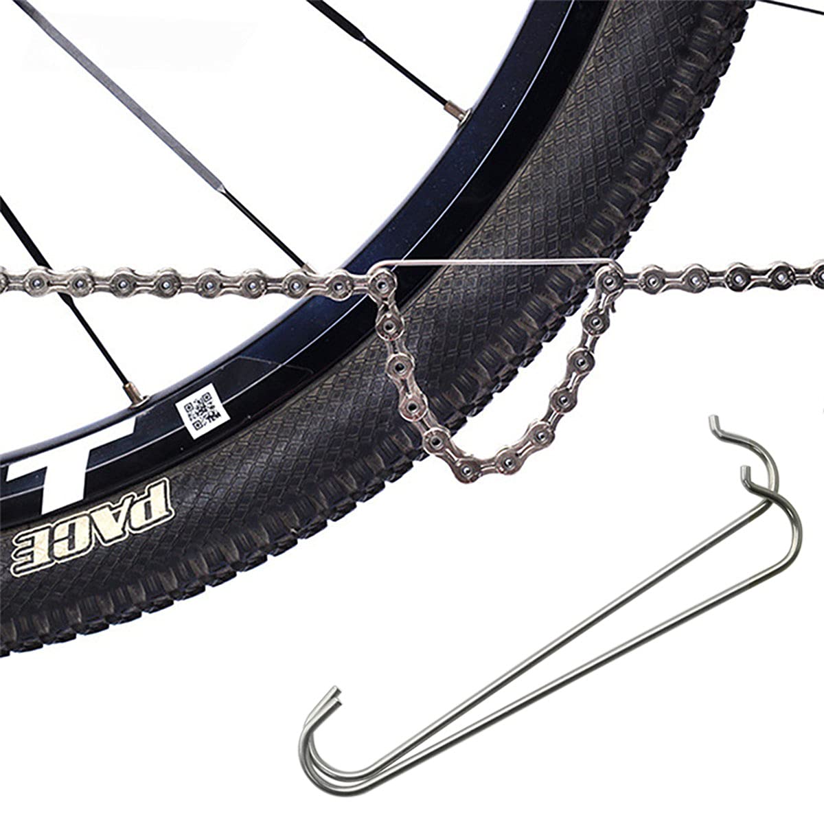 ALEOED 2 Stück Fahrrad-Kettenhaken Aus Edelstahl – Praktisches Werkzeug Zum Ketten Lösen & Montieren