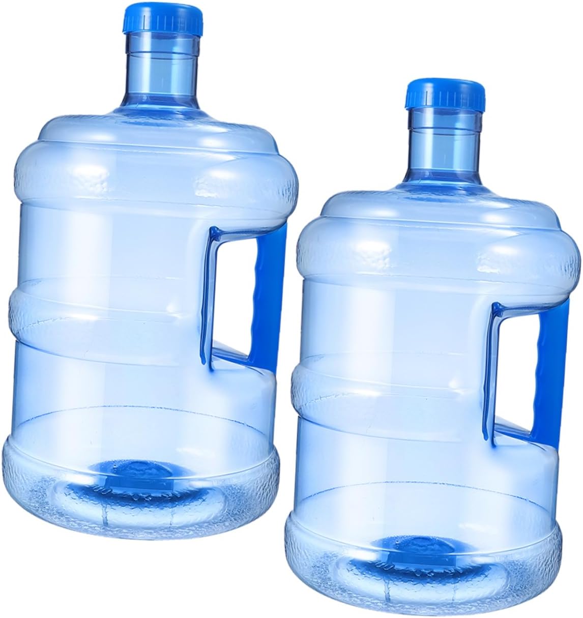 2pcs Portable Water Container Durable Pet Water Jug with Handle Design for Camping Hiking Outdoor Activities and Travel Storage