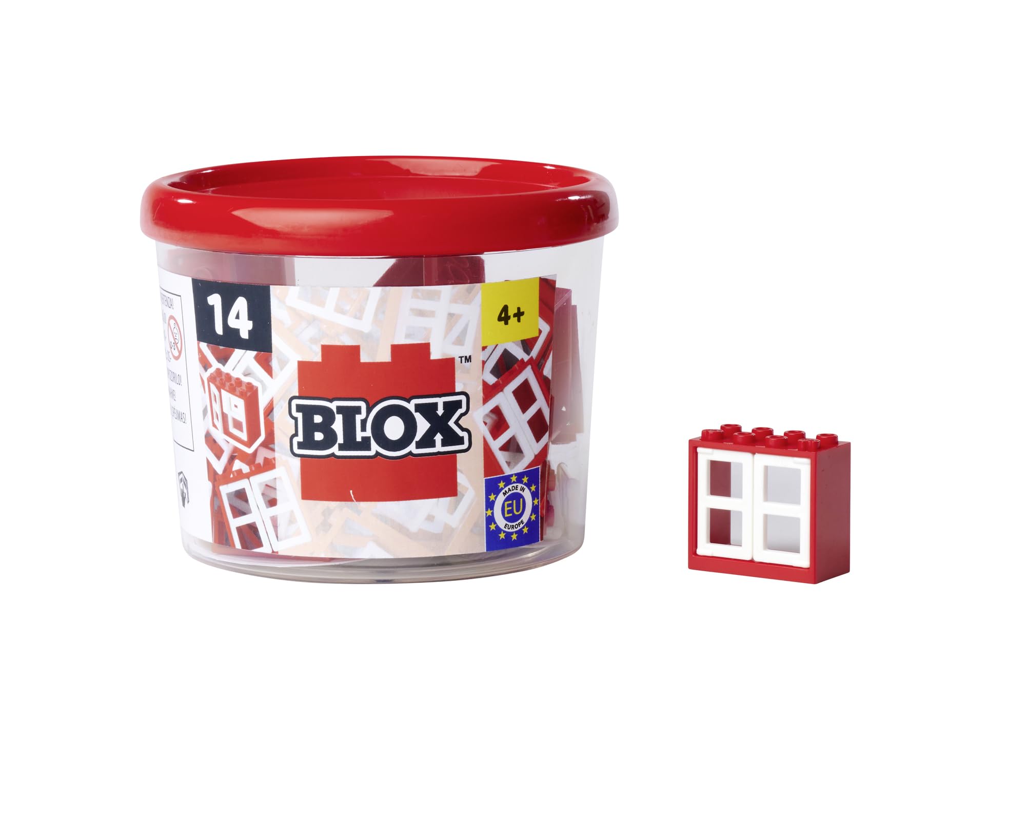 Simba Blox Accesorios De Construcción: 14 Ventanas Y 28 Marcos, Compatible Con Otros Bloques, A Partir De 3 Años