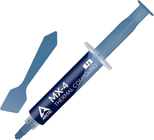 ARCTIC MX-4 (incl. Spatula, 8 g) - Premium Performance Thermal Paste for All Processors (CPU, GPU - PC), Very high Thermal Conductivity, Long Durability, Safe Application