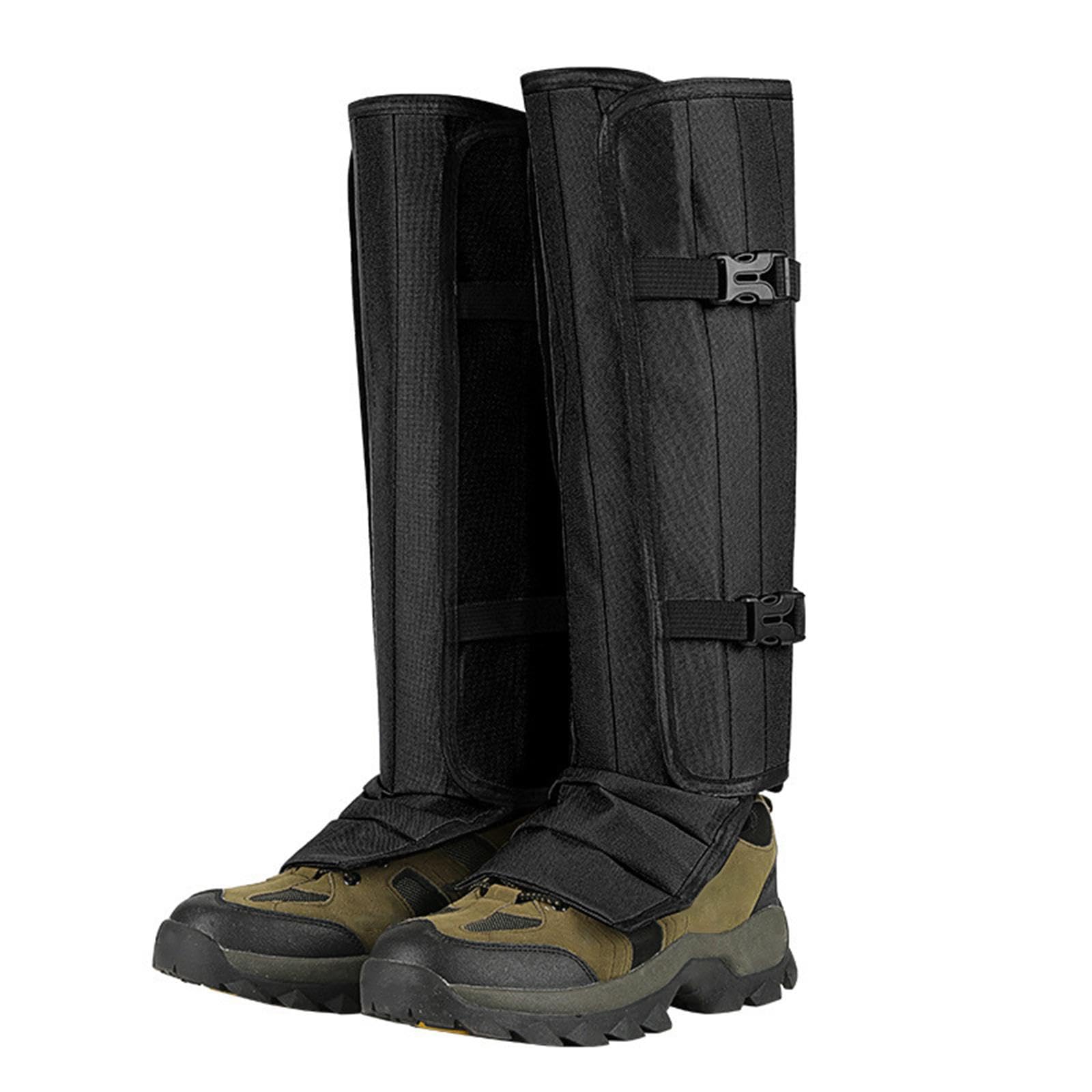 F Fityle Guêtres anti-serpents, protège-jambes imperméables, couvre-chaussures d'hiver pour, alpinisme, sports de plein air, escalade et marche.