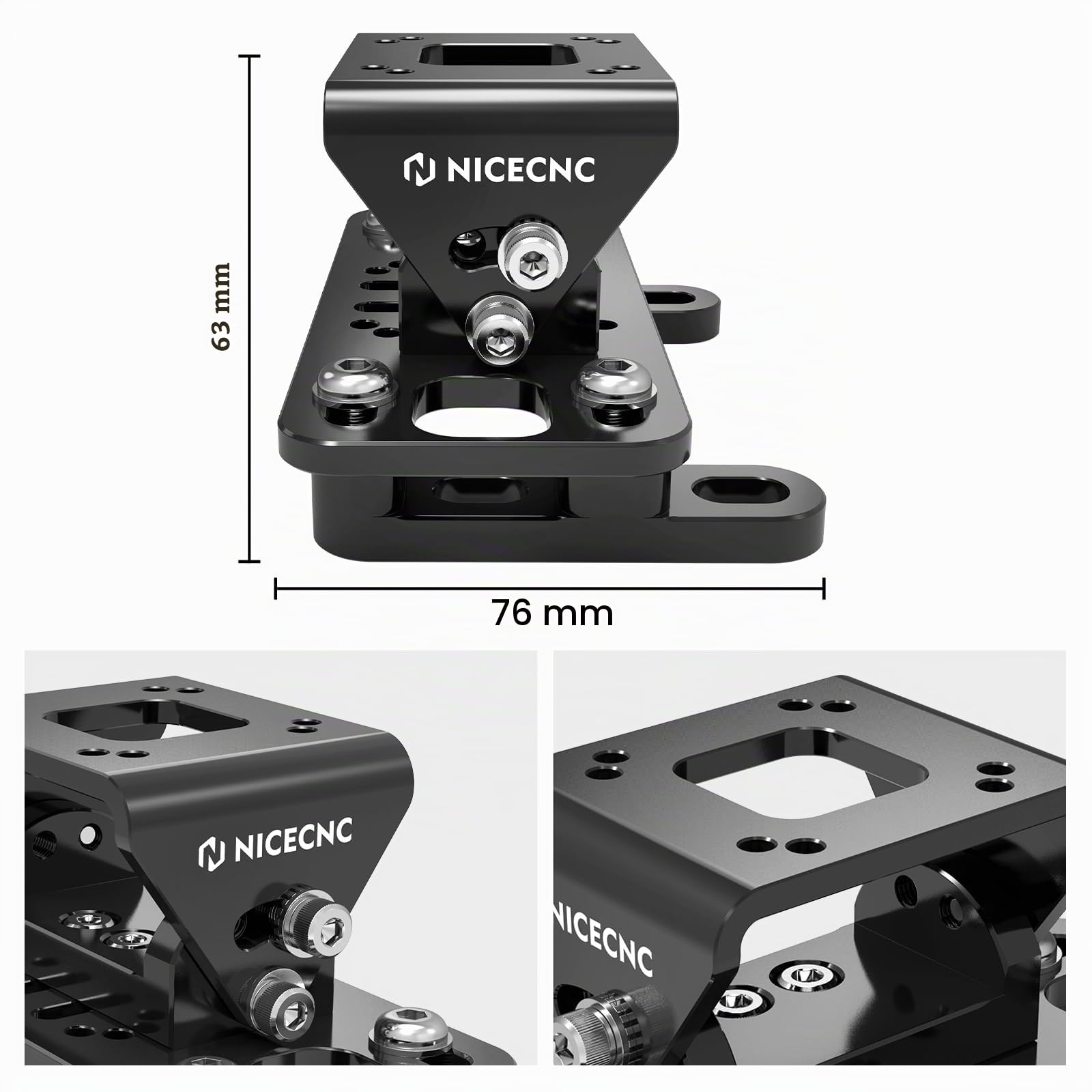 NICECNC Soporte Ajustable para GPS Compatible con 125-530 SX/SX-F/EXC/EXC TPI/EXC-F/XC/XC-F/XC-W/XC-W TPI/XCF-W 2004-2024, Ver Ajuste