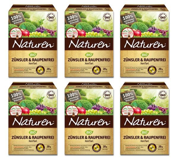 Naturen® Bio Zünsler & Raupenfrei XenTari 120 g - Hoch wirksames biologisches Präparat
