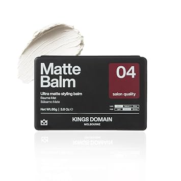 Matte Balm | Ultra Matte Hair Paste for Men | Medium Hold Styling Balm | Smooth Frizz-Free Control | 3oz Salon Quality