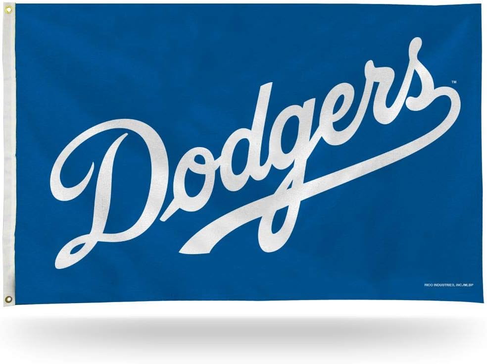 Rico FGB5606 Dodgers Script Banner Flag, Multi