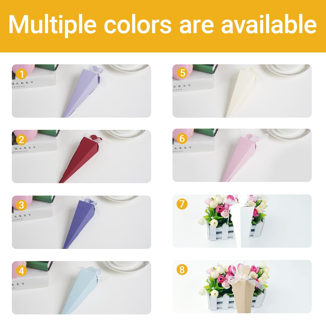 IKOPFLN 16 Pezzi Scuola Cono Ragazze Zucchero Cono Craft Kit Riempimento Busta Scuola