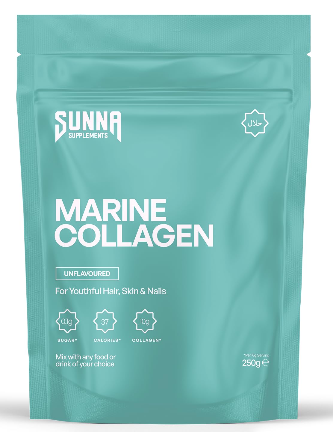 Marine Collagen Powder - Pure Hydrolysed Fish Peptides (Type 1 Collagen) - High Strength for Skin, Hair, Nails, and Joints - Non-GMO & Gluten Free | Unflavoured