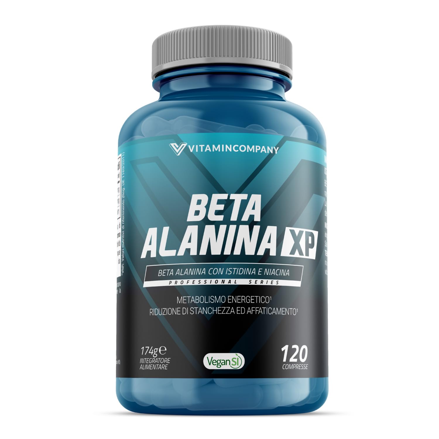 Beta Alanina XP - 1000mg di Beta Alanina per Compressa, con Istidina e Niacina, Supporto Metabolismo Energetico e Contrasto della Fatica, 120 Compresse