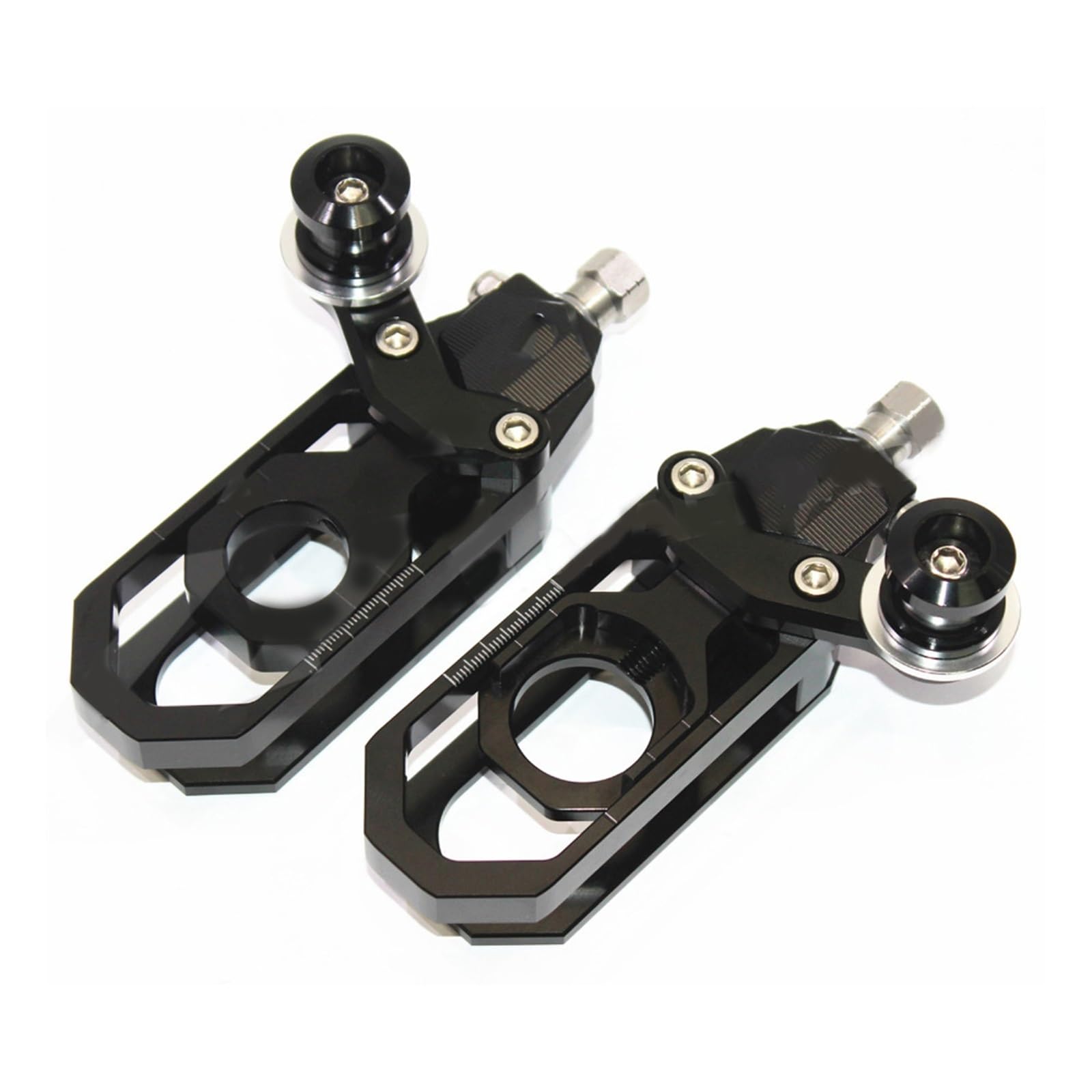 Tendeur de chaîne de moto pour alignement parfait Yamaha R6 YZF-R6 2011-2016 noir