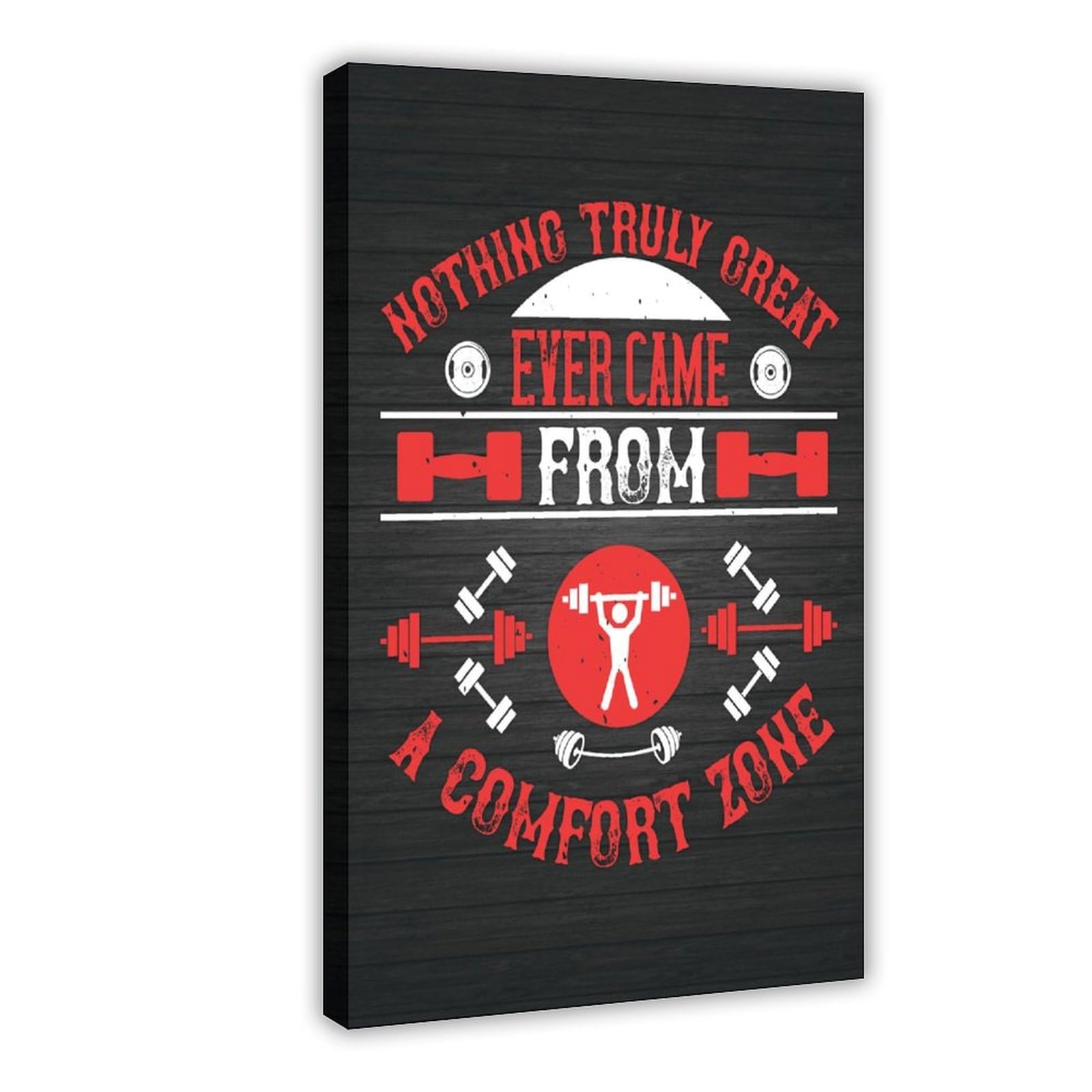 Poster de motivation Comfort Zone déco sport maison bureau 30x45cm - 8