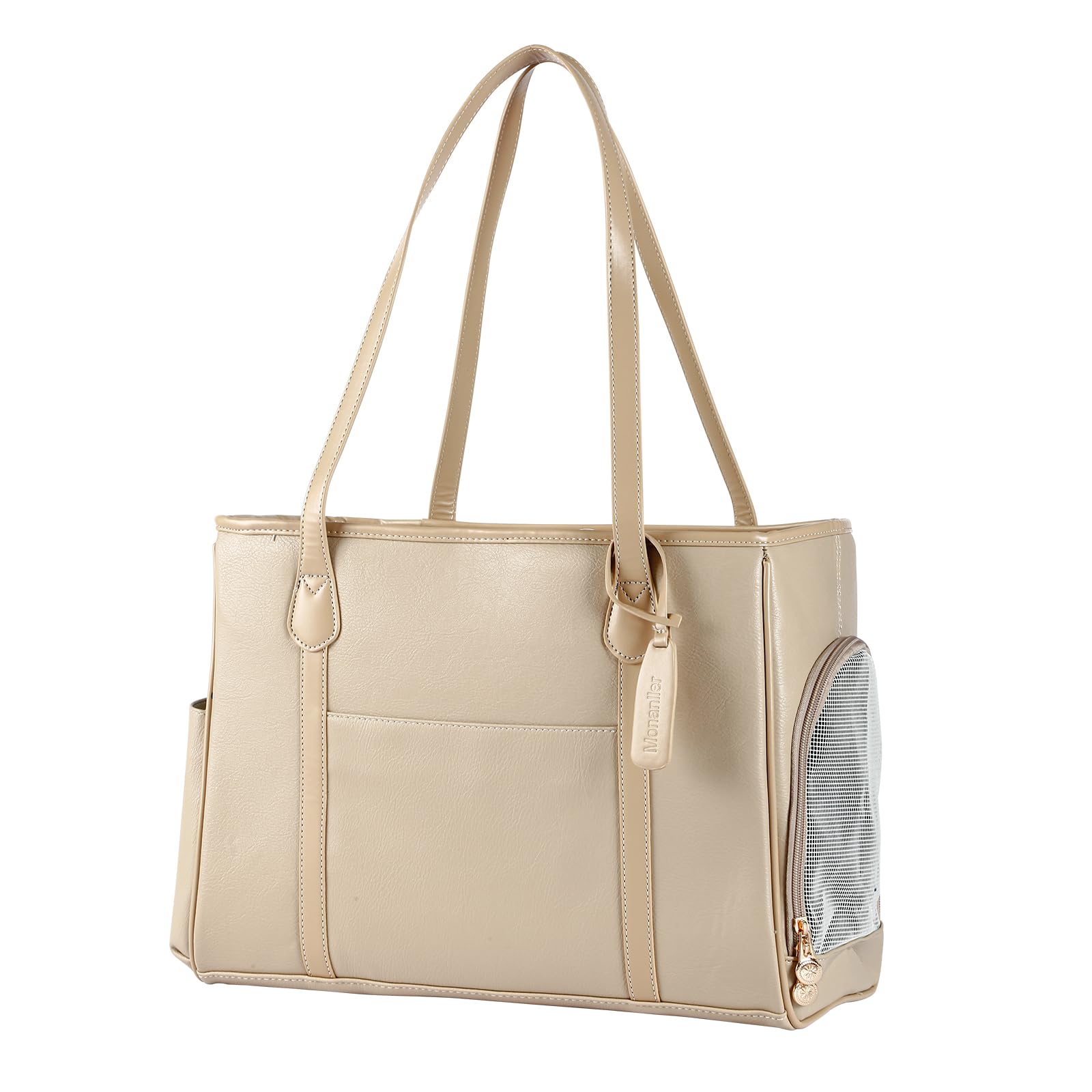 Monanller Leather Dog Purse Carrier
