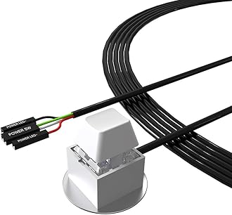 DKE Power Supply Control Adapter Cable 2M External PC Power Button ATX Desktop Computer Case Motherboard Switch On Off Power SW Cables