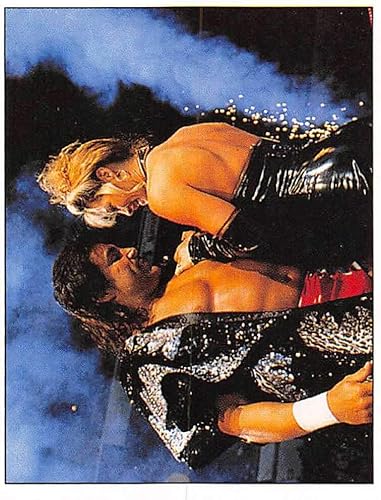 Miniatura 1 de 1997 Panini WWF Superstar Stickers Wrestling #146 Marc Mero/Sable RC Rookie Sticker Official WWF World Wrestling Federation Album Sticker Measuring