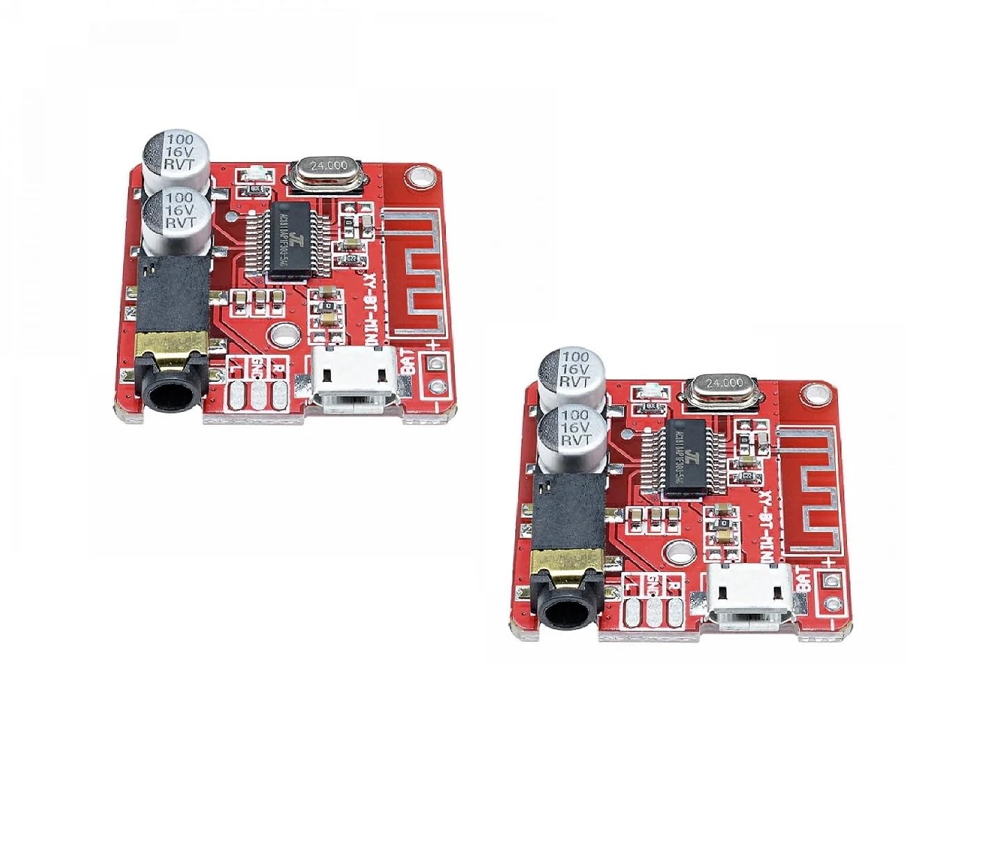 SFURTI_Bluetooth Audio Receiver Module, Wireless Stereo, 3.7-5V, Micro USB Socket VHM-314 v1.0, Red - Pack of 5 Kits-image-21