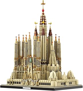 Sagrada Familia Cathedral Compatible with Lego - Landmark Architecture Spain Skyline Collection,Barcelona City Church Building Kit Model Toys - 10,049 Building Blocks for Advanced Builders and Adults