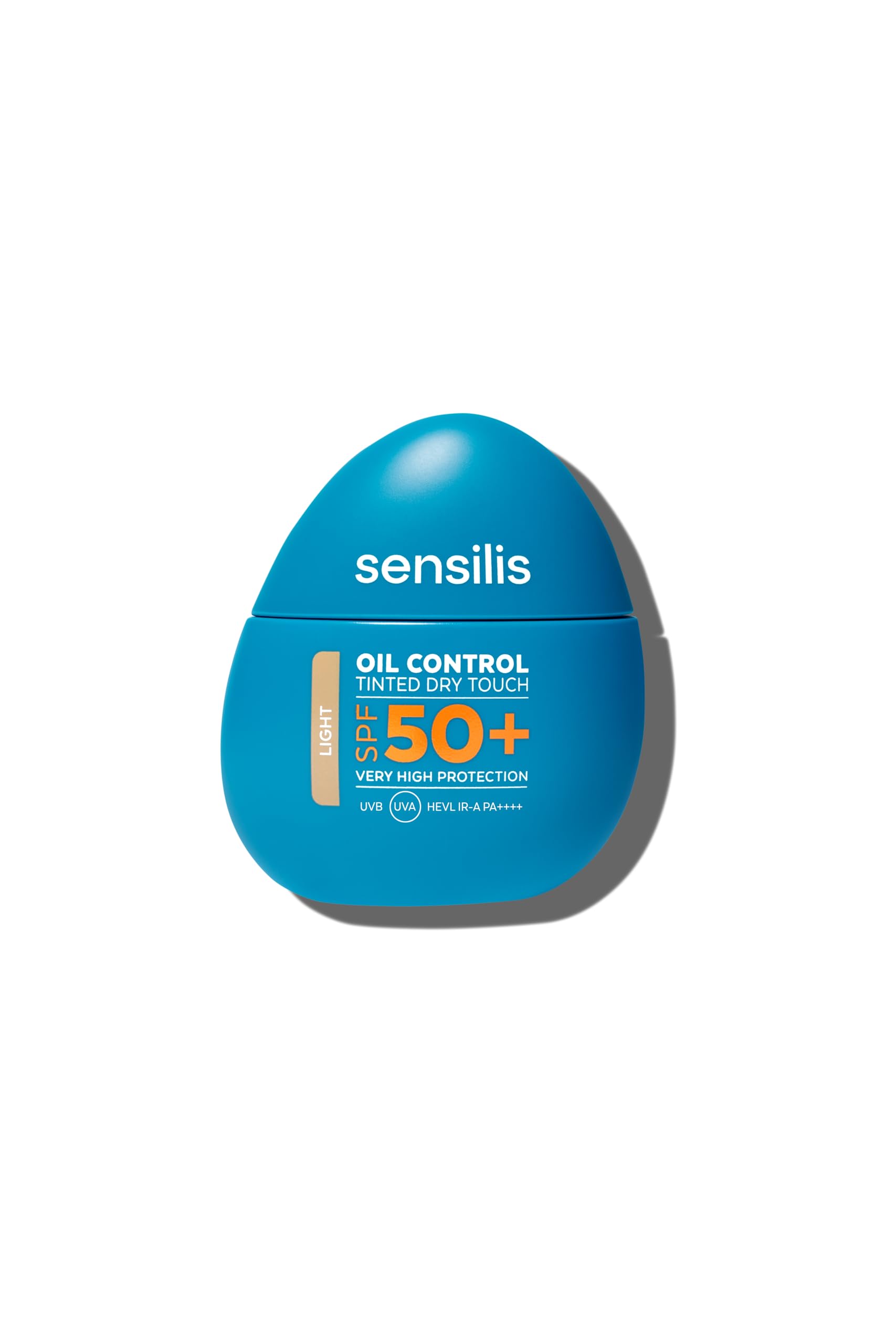 Sensilis - Lotion solaire pour le visage Oil Control Clear Ton, protection solaire et uniforme, SPF50, avec acide hyaluronique et vitamine E, finition mate naturelle - 40 ml