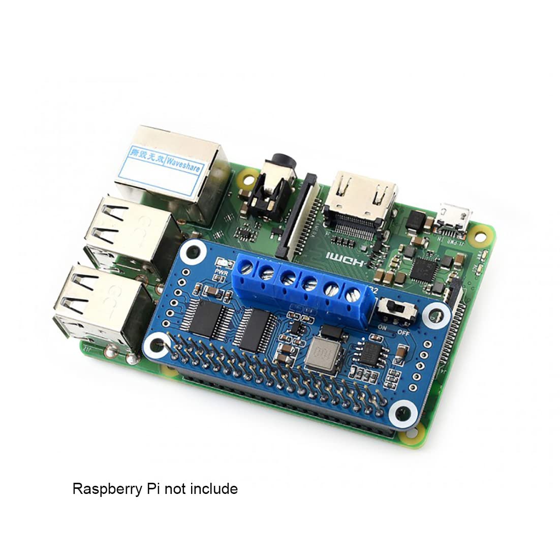 Snapklik.com : Raspberry Pi Motor Driver HAT Onboard Driver TB6612FNG ...