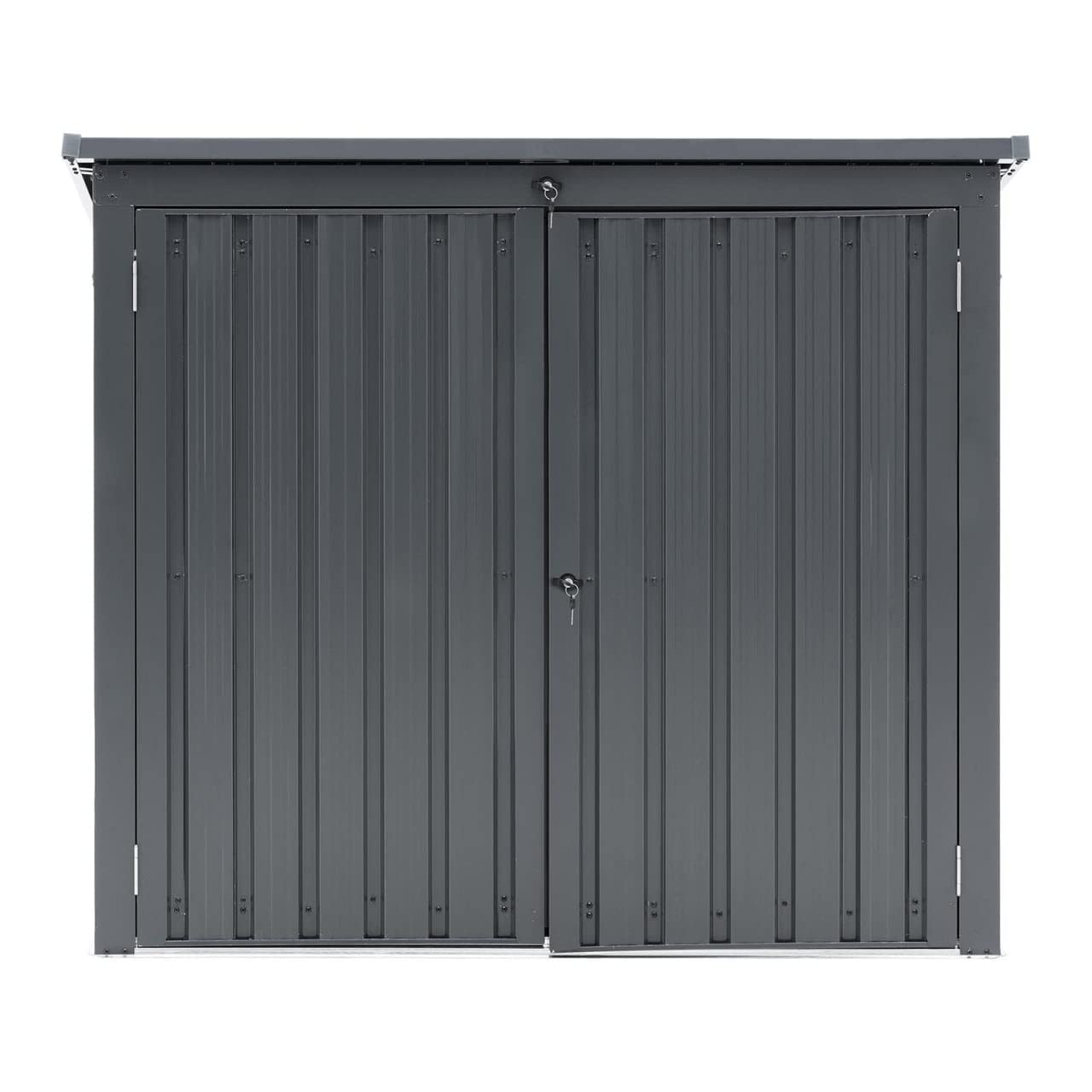 Uni-SHED-02 Contenedor de basura de metal, 2 toneladas (240 L), con cerradura de metal, 2 unidades