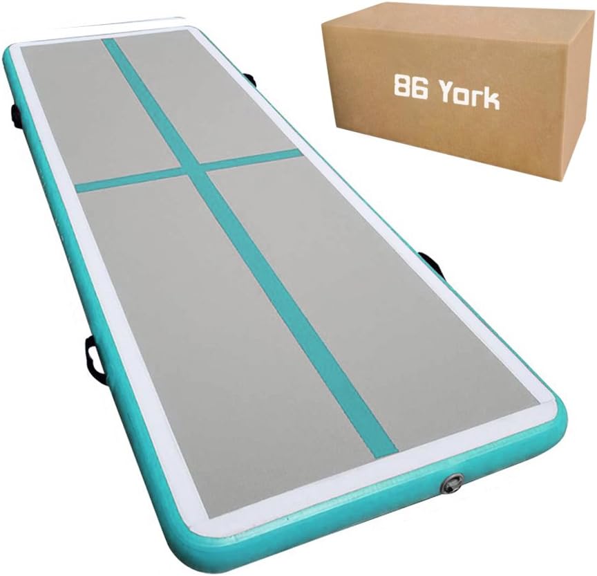 86 York 10ft 13ft 16ft 20ft Inflatable Gymnastics Air Mat Tumble Track Tumbling Mat with Pump for Gym/Home/Yoga/Training/Kids/Sport/Taekwondo/Game : Sports & Outdoors