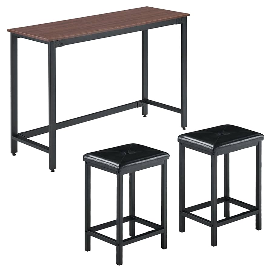 Amazon｜Kennkari カウンターテーブル 3点セット ハイテーブル