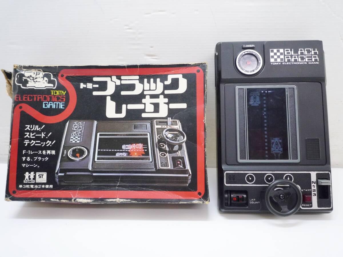 TOMY ブラックレーサー エレクトロニックゲーム TOMY ブラック