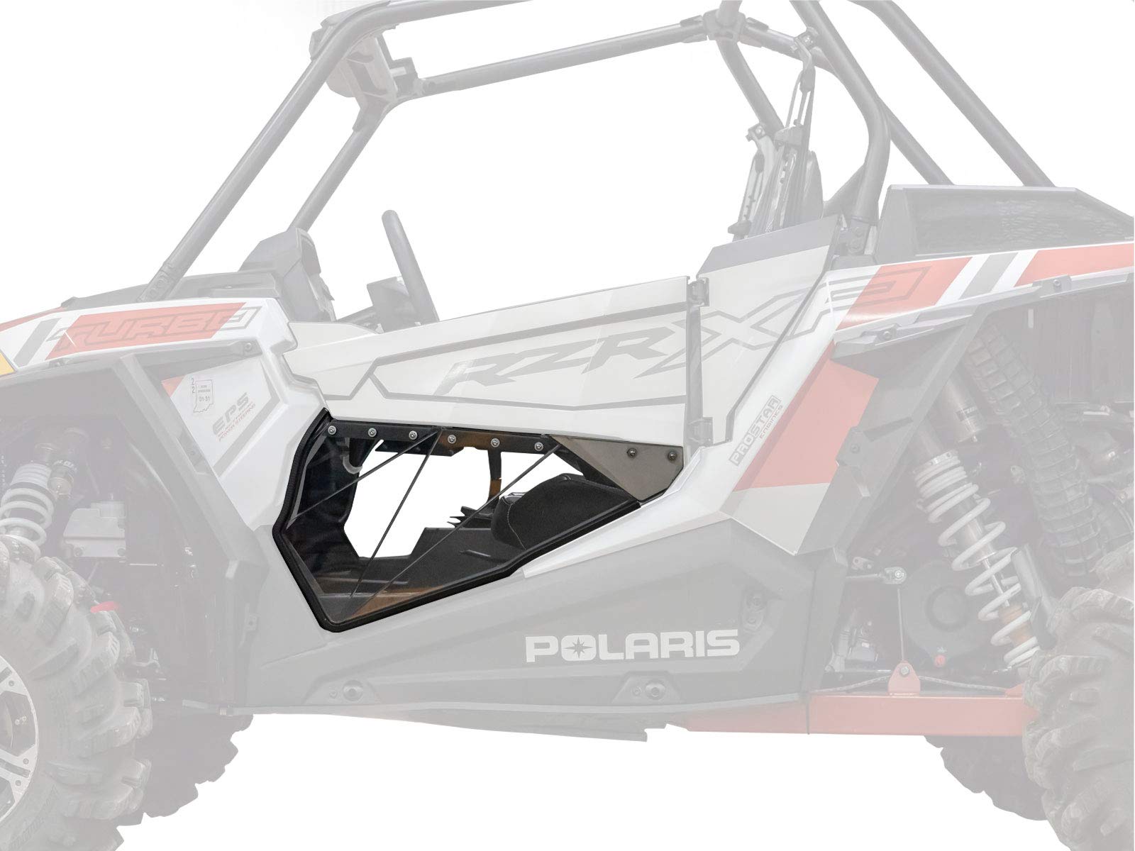 SuperATV Clear Lower Door Inserts for Polaris RZR S 1000 (2016-2020) - 2 Door