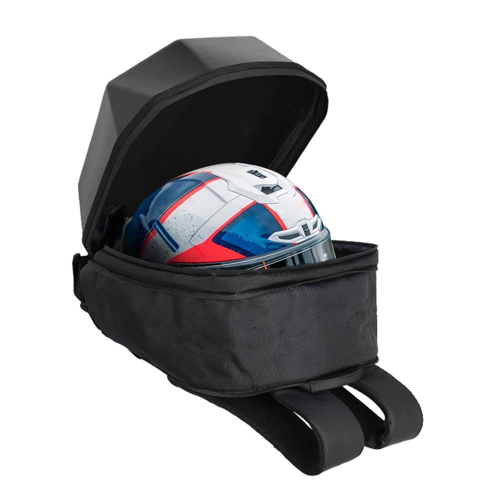 Zaino Moto LED, Borsa Casco Impermeabile con Schermo Programmabile Ad Alta Capacità, Zaino Equitazione 3D Knight Custodia Rigida per Uomo, Accessori Moto, Zaino Viaggio