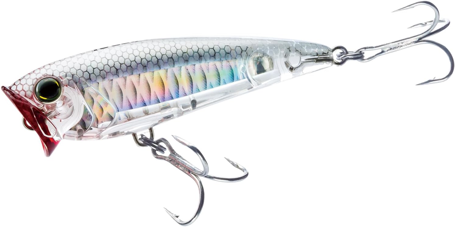 Yo-Zuri 3D Inshore Popper (F) 70mm 2-3/4-Inchghost Shad Floating Lure, Ghost Shad