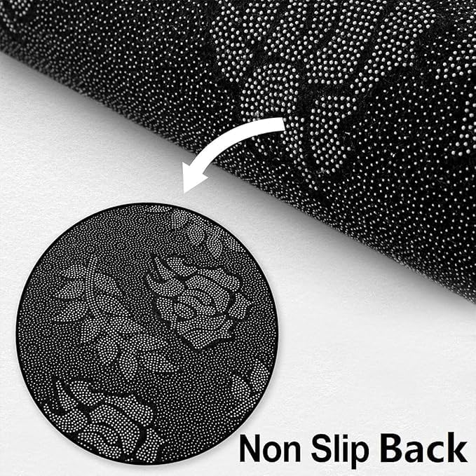 Miniatura 4 de Alfombra de otoño de calabaza, alfombra de cuadrícula de búfalo, 3 x 5 pies, hojas de arce otoñal, alfombra que no desprende para sala de estar,