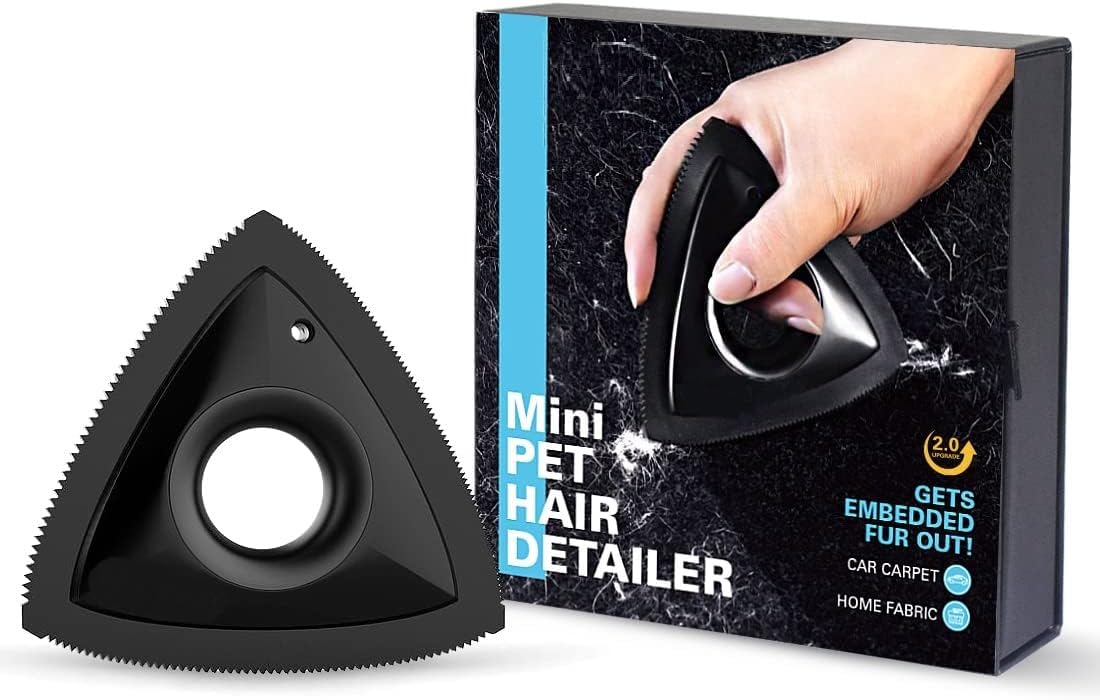 Purezo Mini Pet Hair Remover for Car Detailing Supplies, Carpet Dog Hair Remover for Car Interior, Triangle Dog Hair Remover for Auto Detailing, Couch, Furniture, Lint, Carpet (B0CFR4PJ2V) Amazon Price History, Amazon Price Tracker