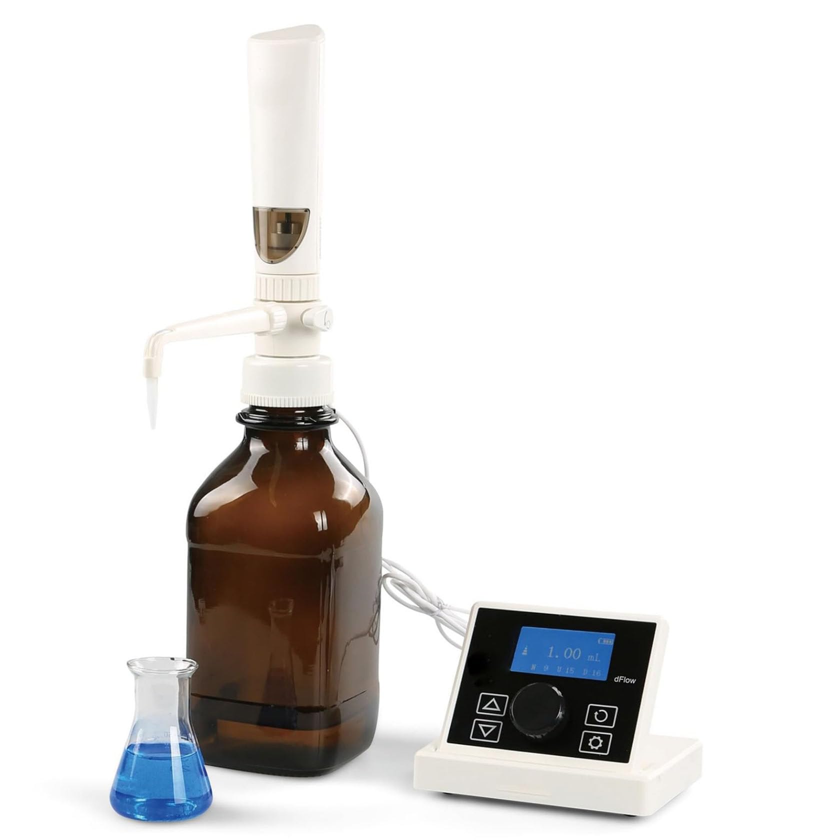 Digitaler Flaschendeckelspender, 0,01-99,99 ml, Polypropylen-Burette mit Umluft für Laborreagenzien, Wasser, Chemikalien – präzise Dosierlösung