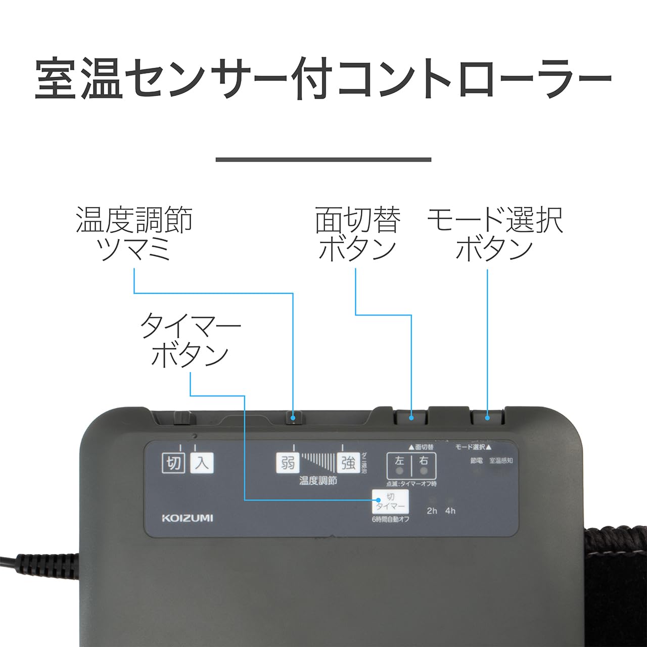 Amazon | コイズミ 電気カーペット カバー付きセット 電磁波カット