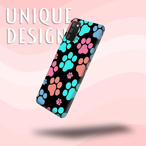 Miniatura 4 de Glisten - Funda para Samsung Galaxy A03s, Samsung A03s - Diseño de huella de perro impreso de plástico delgado a presión en la parte trasera
