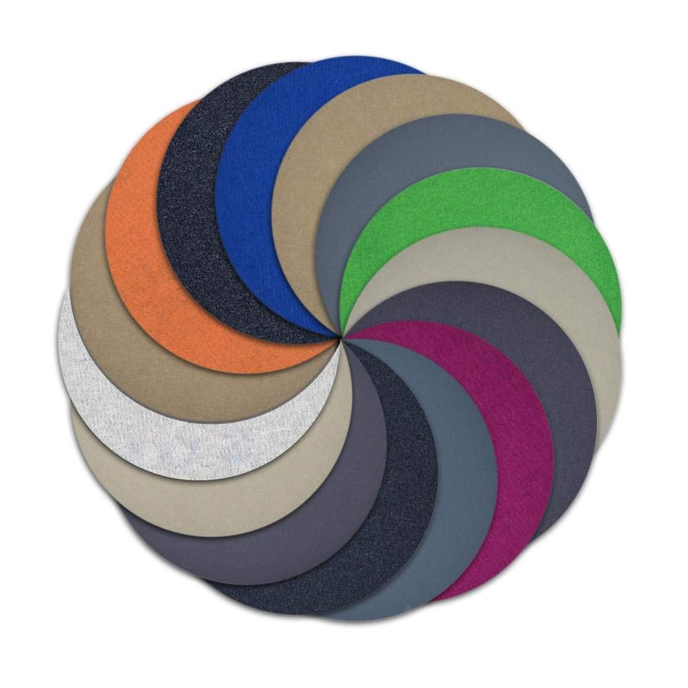 Dischi abrasivi rotondi da 6 pollici 150 mm Grit 60-10000 Disco di carta vetrata a umido e secco Floccaggio Carta vetrata Carburo di silicio Per lucidare il legno, 80