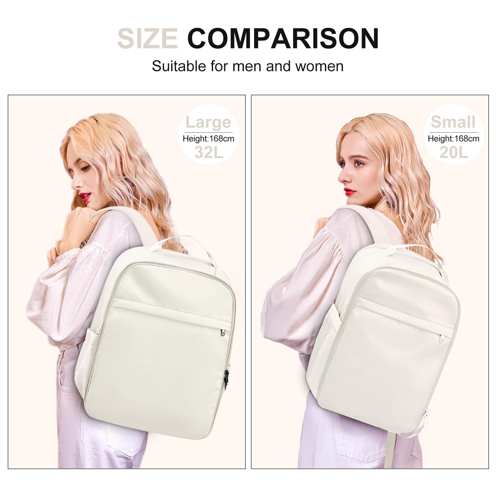 SZLX Borse da Viaggio 45x36x20 Zaino Easyjet Donna Zaino Ryanair 40x20x25 Bagaglio a Mano Zaino impermeabile uomo trekking, Borsa da Viaggio Cabina aereo Zaino per Laptop con Porta di ricarica USB