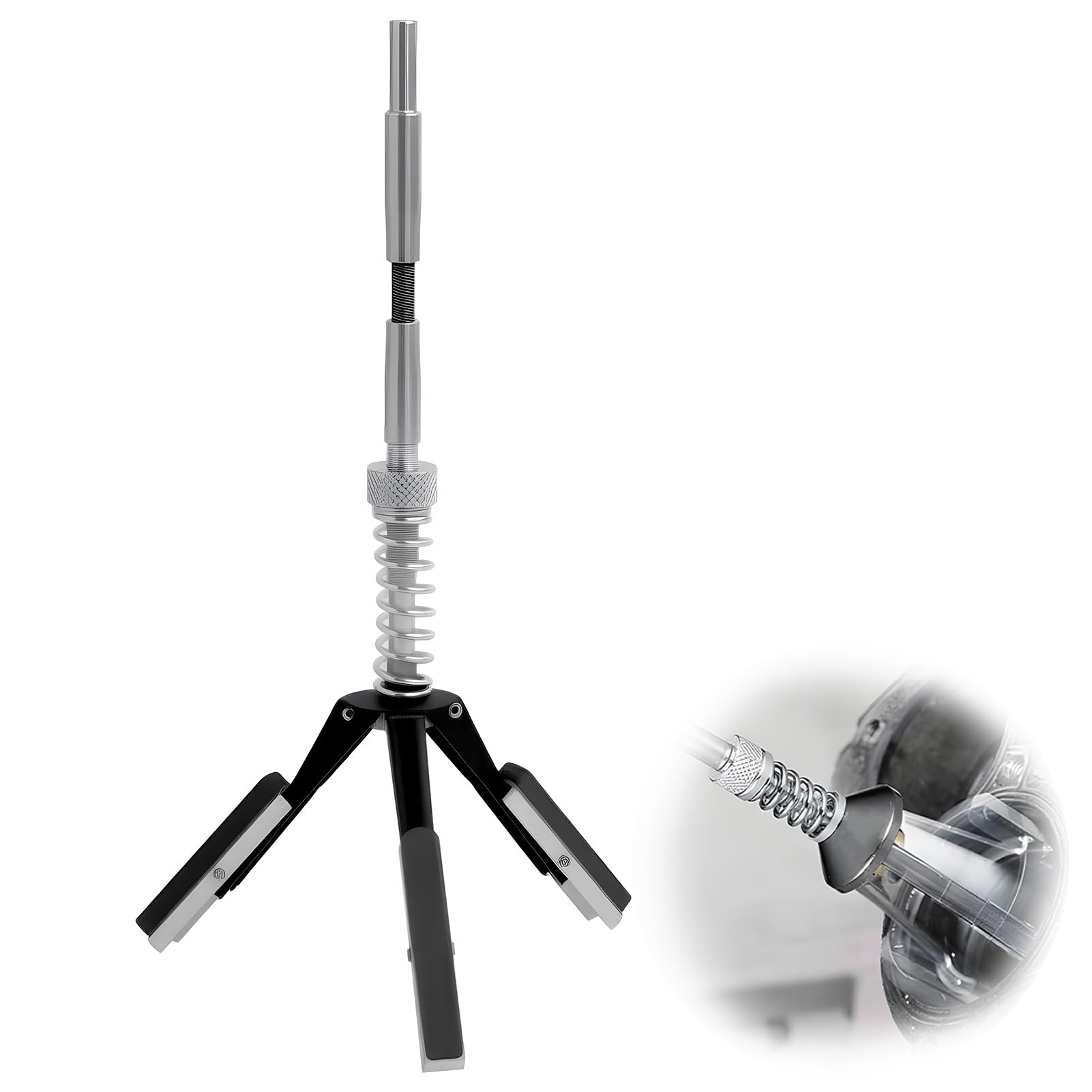 150.1190 Levigatrice per Cilindri Professionale KS Tools, Diametro Regolabile da 32 a 89 mm,per Cilindri di Motori, Gusci Portacuscinetti e Tubi, con Albero Flessibile