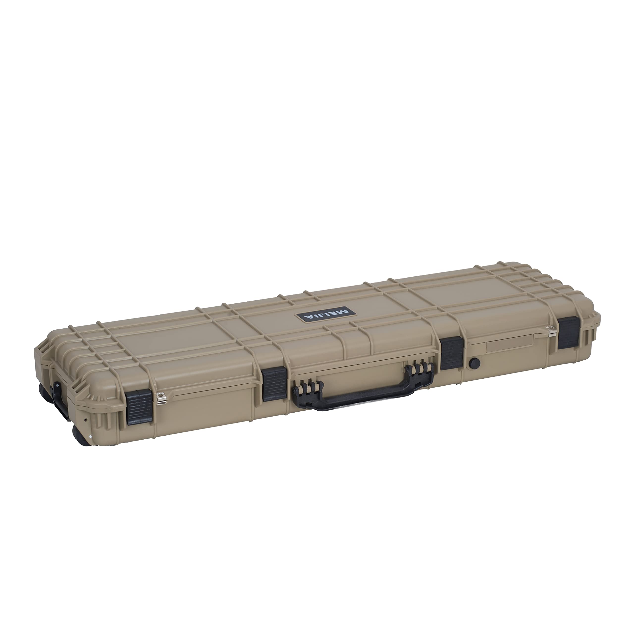 MEIJIA Portable Rolling Waterproof All Weather Hard Rifle Case,Gun case with Wheels,Customizable Fit Foam Included,Fit for Rifle,Guns,Shotguns, Airsoft Gun