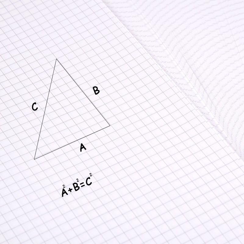 Miniatura 5 de KAISA hojas de repuesto, hojas sueltas cuadriculadas, 8 x 10.5 pulgadas, hojas con 3 agujeros perforados para carpetas de 3 anillas, 150 hojas por